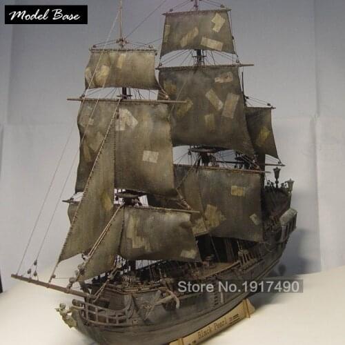 Wooden Ship Models Kits Black Pearl 1/96 Train Hobby Scale Wooden Ship Model Boats 3d Laser Cut Diy Black Pearl Model Kit pirata