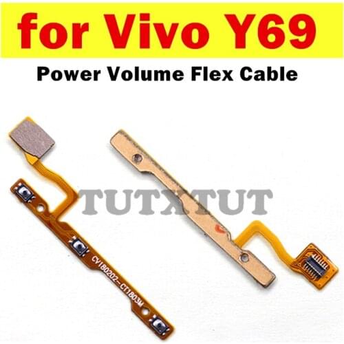 For Vivo Y69 Power Volume Flex Cable ON OFF Side Button Switch Flex Cable Replacement Repair Spare Parts