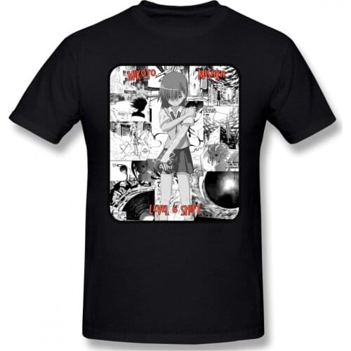 New Summer Level 6 T-Shirt Cotton A Certain Scientific Railgun Espers Mikoto Misaka Anime Ofertas Men TShirt