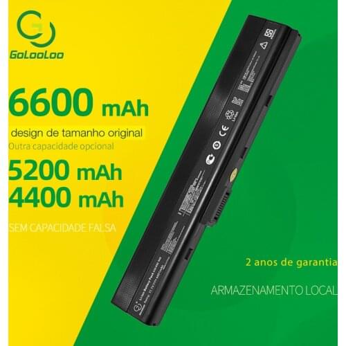 Golooloo A31-K52 A32-K52 A41-K52 A42-K52 Laptop Battery for ASUS K42 K52 A52 A52J K52F K52J A31-K52 A42JRA X52J A42DR K42J x42J