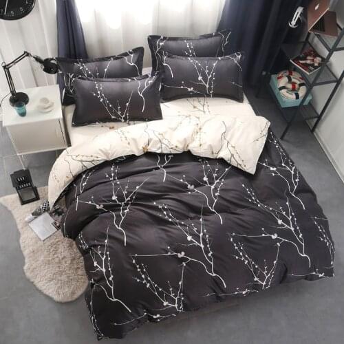 Lovely Bedding Set Strawberry Love City Spring Flower Bloom Shooting Star Duvet Cover Bedclothes Pillowcases Bedspread Bed Kit
