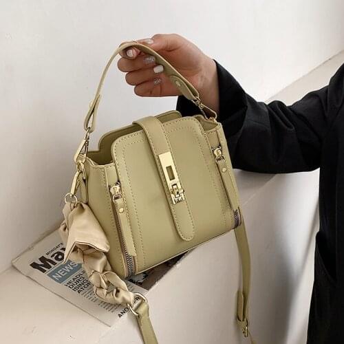 Fashion Women Pu Leather Handbags Shoulder Bags High Quality Ladies Crossbody Bags for Women Casual Female Bucket Messenger Bag