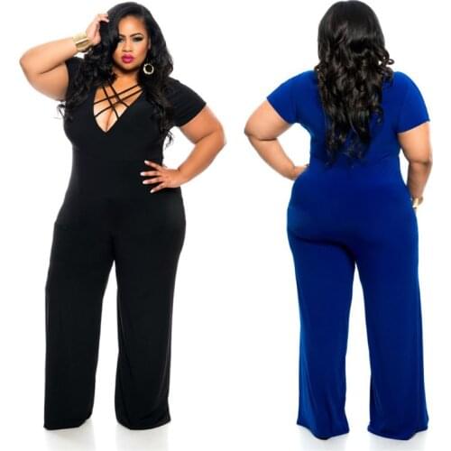 2020 New Designer Overalls Plus Size Autumn Winter Style Rompers Womens Bandage Straight Full Length Jumpsuit 3XL