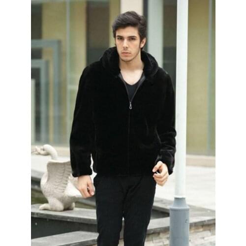 2021 autumn and winter mink fur mens leather jackets faux fur mens jackets Europe and America mens fur fur jackets