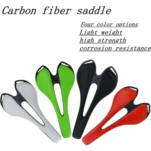 Full carbonfiber+Leather fiber road mountain bike saddle seat cushion Carbon saddle bicycle saddle