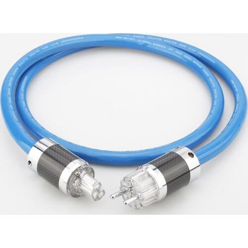 Silver Plated US Mains Power Cable HIFI SChuko Power Cord Cable HIFI For CD Tube amplifer