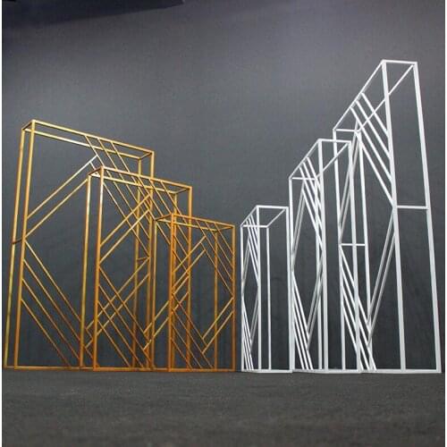 Rectangular stands frame for Wedding background Rectangular arch