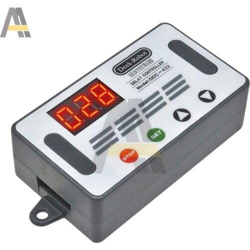 DC 5V-30V Dual MOS Time Delay Relay 4-button 3-digit Tube High Level Trigger LED Digital Display Cycle Time Timer Delay Switch