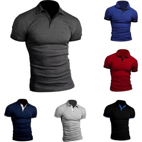 Men Shirt Solid Color Slim Fit Men short Sleeve Casual Jersey Shirt Shirt Comfortable Fashion Short Sleeve Shirt