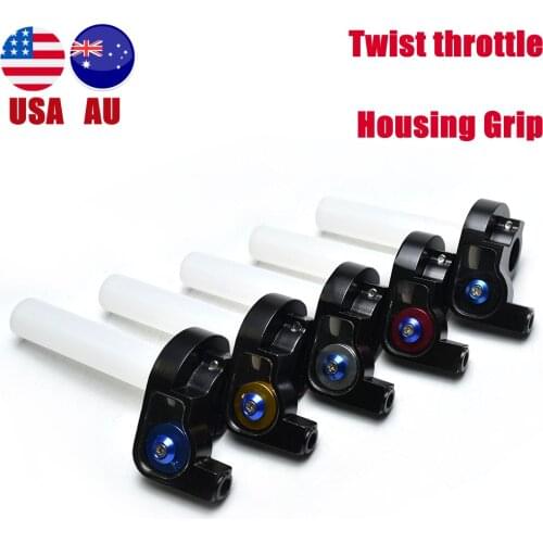 TDPRO Pitbike Aluminum Housing Grips Quick Turn Twist Throttle For Dirt Bike 50-160cc Fit 22mm(7/8") Handle Bar