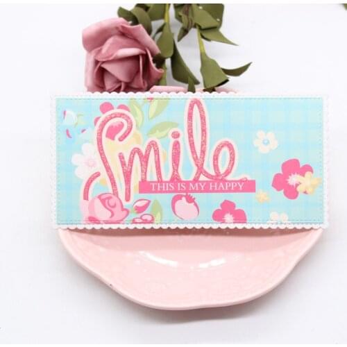 YPP CRAFT Mini Slimline Scalloped Frame Metal Cutting Dies Stencils for DIY Scrapbooking Decorative Embossing DIY Paper Cards