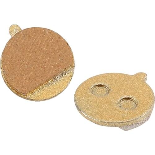 1 Pair Full-metallic Round Hydraulic Disc Brake Pads Caliper Pads For Some Chinese Brands of Cable-pull Bicycle Disc Brakes