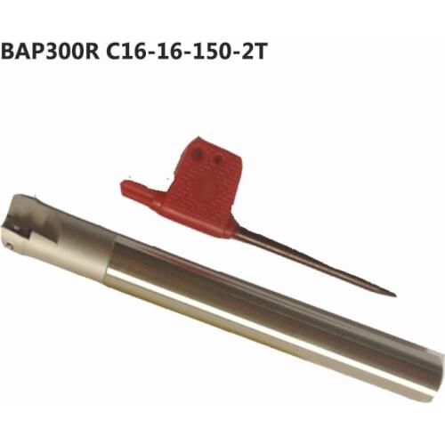 1pc BAP300R C16 16 150 2T Indexable Milling Cutter Holder Square Shoulder Roughing Pocket Face Mill CNC Lathe Cutter Tool