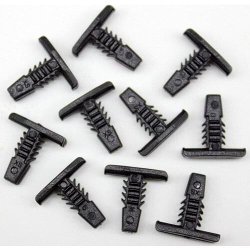 10Pcs Plastic Door Weatherstrip Retainer Clips Fits 3/16" Hole For GM Ford Chevrolet 4876498