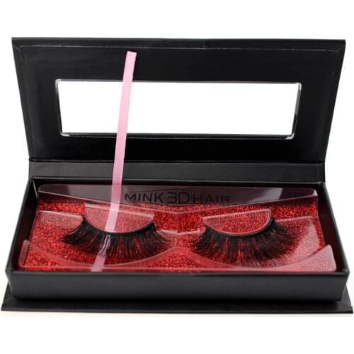 100 pairs Wholesale Square False Eyelash Packaging Box Custom Logo Individual Fake 3d Mink Lash Extension Boxes Faux Cils Empty