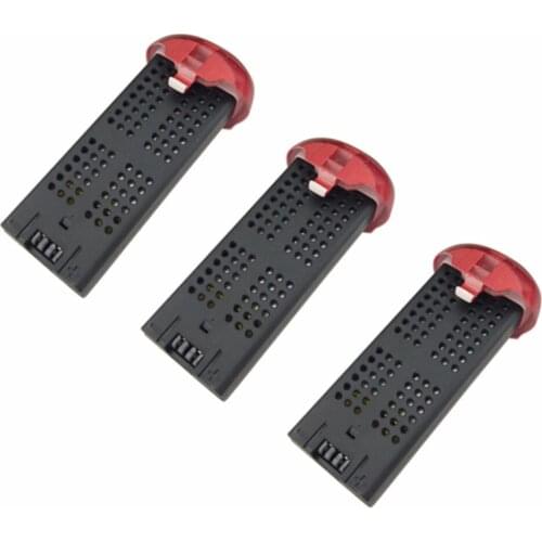 3PCS Red 3.7V 400mah Battery for SYMA X22 X22W Quadcopter Drone Spare Parts
