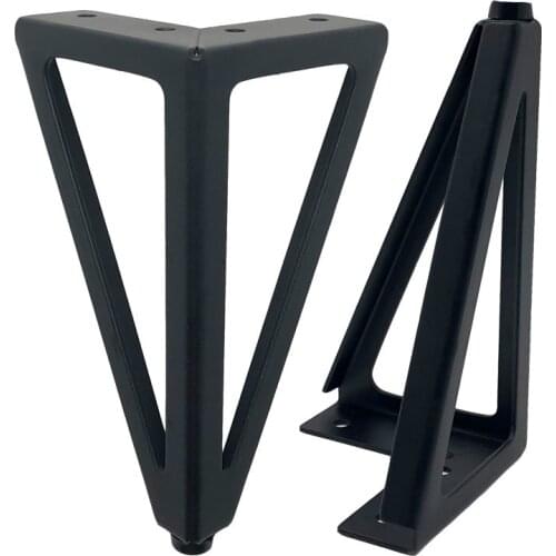 4pcs15cm Heavy duty Furniture support leg Metal Hairpin Legs for TV Cabinet Table Sofa Foot Pad Protection Furniture Parts black