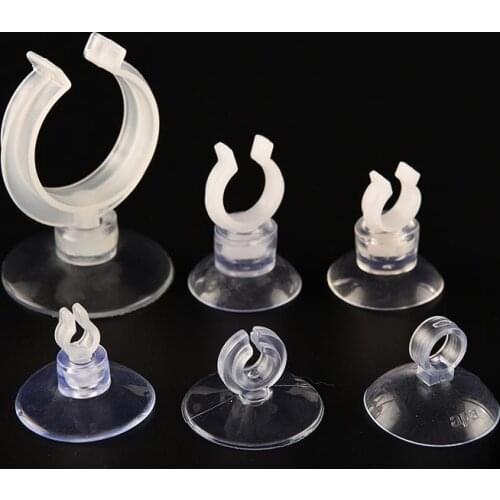 5 Pcs/lot Crystal clear Rubber Aquarium Air Pumps Suction Cup Holder 6 Style Sucker for Fish Tank Pump Air Accessories