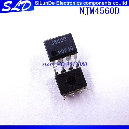 Free Shipping 50pcs/lot NJM4560D NJM4560 4560D 4560 DIP8 new and original
