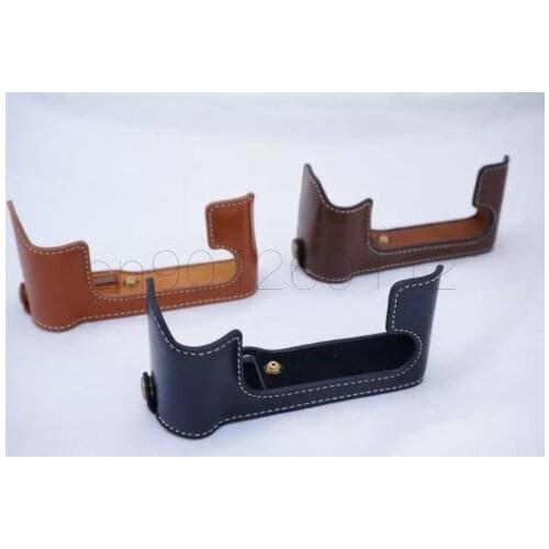 XT10 XT20 XT30 Camera Video Bag Half Case for Fujifilm Fuji X-T10 X-T20 X-T30 PU Grip Half Body Set Cover with Battery Opening