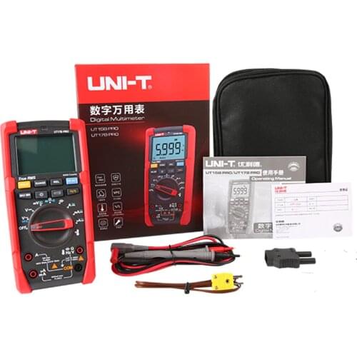 UNI-T Digital Multimeter True RMS UT17B PRO/UT15B PRO 1000V AC/DC 6000 Display Digits VFC 600V Dangerous Voltage Warning
