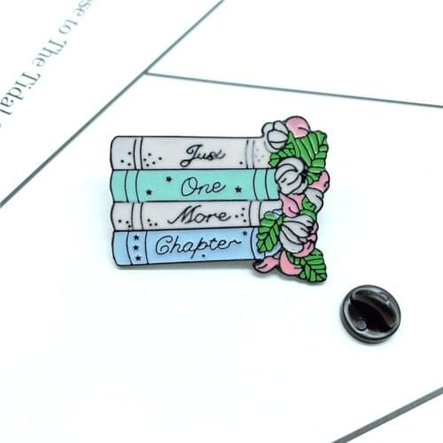 New JUST ONE MORE CHAPTER Flowers Garlic Children Cartoon Fun Plant Badge Denim Backpack Backpack Pendant Jewelry Gift