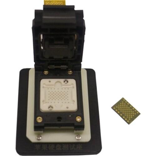 FOR iPad iPhone4 iNAND LGA52 LGA60 NAND flash chip test socket jig fixture, changing iphone serial number with FPC Allsocket