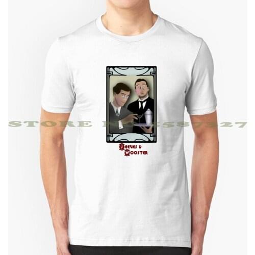 Jeeves And Wooster Graphic Custom Funny Hot Sale Tshirt Jeeves And Wooster Jeeves Wooster Stephen Fry Hugh Laurie House Vintage