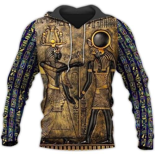 Ancient Egypt Tattoo 3D All Over Printed Hoodie For Men And Women Casual Vintage Streetwear Pullover Casual Funny Hoodies A-526