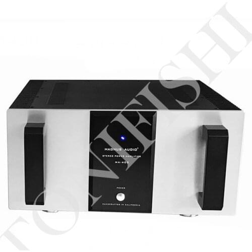 Canary MA400 600W 2.0 channels high power Class A and B hifi rear amplifier, SNR: 110dB, gain: 29.1db