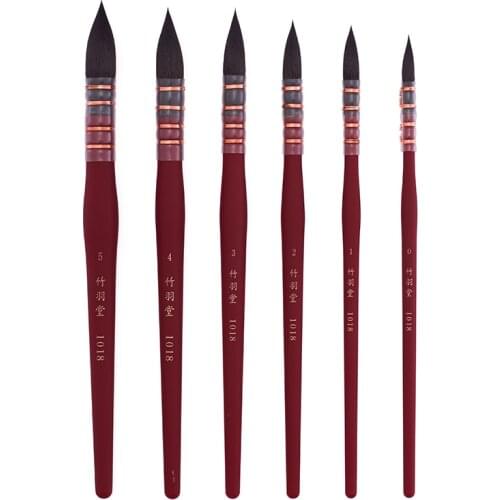 Bionic squirrel hair watercolor Paint brush Handmade PaintBrush for Art Painting Gouache WashWash/Mop aquarela Brushes ZYTANG