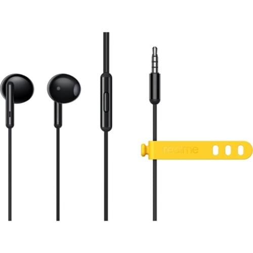 Realme Buds 3 Classic Earphone 3.5mm Wired Earbuds Half In-Ear Built-in Mic Large Driver Headset with Microphone Sports Headsets