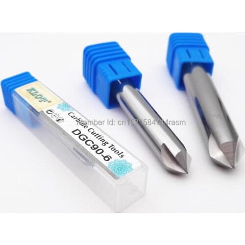 KLOT Solid Carbide Chamfering End Mill 60/90/120 Degree Chamfer Drill 2mm-20mm Countersink HRC45