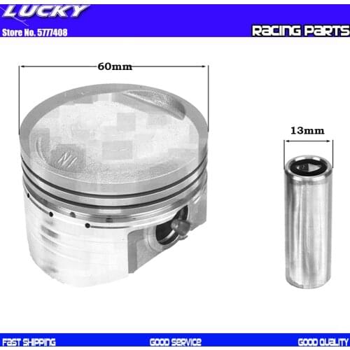 60mm Piston kit For YinXiang 150 160YX 150cc 160cc Horizontal Engine Dirt Pit Bike Monkey ATV Quad Parts