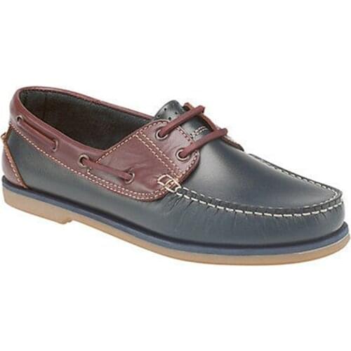 DEK Brown Navy Loafers Mens Leather Boat Deck Shoes UK6-12