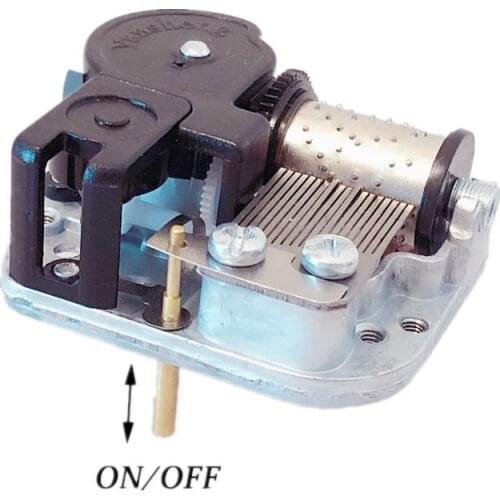 DIY music box mechanism with bottom vertical stopper Christmas gifts unusual gift