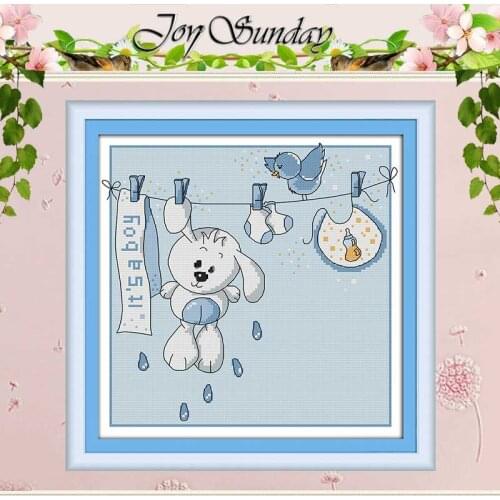 Baby clothes hanger Patterns Counted Cross Stitch 11CT 14CT Cross Stitch Set Wholesale Cross-stitch Kit Embroidery Needlework