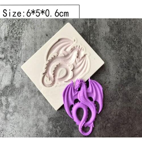 New diy dinosaur shape silicone mold turned sugar cake baking mold k046
