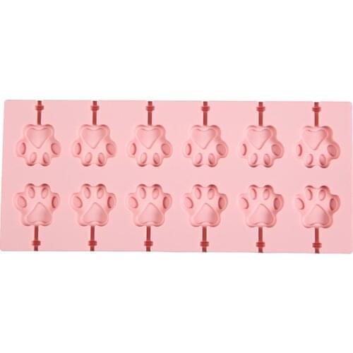 Biscuit Molds Kitchen Baking Gadget Candy Ice Cookie Mould Silicone Food Grade Chocolate Lollipop Molds without rod