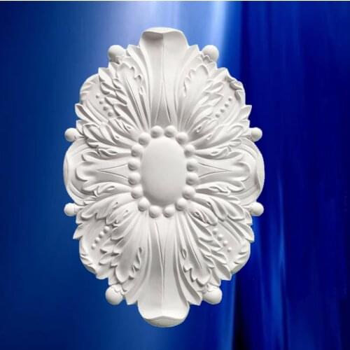 Polyurethane Ceiling Rose Decorative Rosette PU Paterage Chandelier Plate Wall Medallion