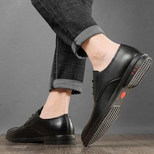 Casual Shoes Sapatos Casual Shoes For Men Sapato Masculino Black Zapatos Casuales Causal Leather Shoe Man Fashion Leisure Spring