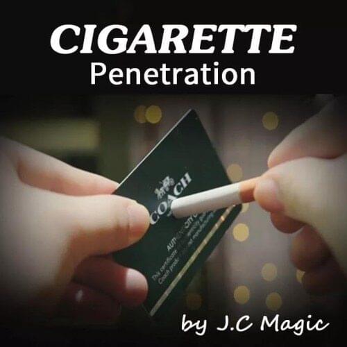 Cigarette Penetration by J.C Magic Close Up Illusion Mentalism Classic Toys Magic Tricks Gimmick Props magie card coin paper