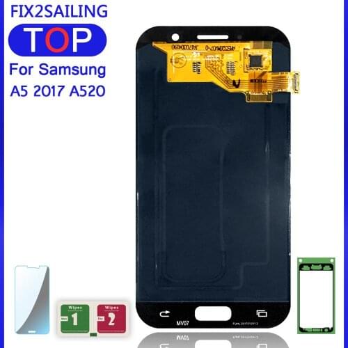 Display A520 Super AMOLED LCD Display 100% Tested Working Touch Screen Assembly For Samsung Galaxy A5 2017 A520 A520F A520DS
