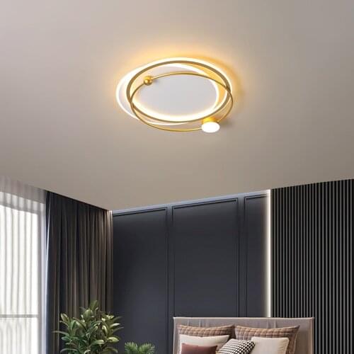 Led Ceiling Lamp For Living Room Bedroom Home chandelier by sala Rectangle Gold Modern Chandelier Office Lighting Fixture