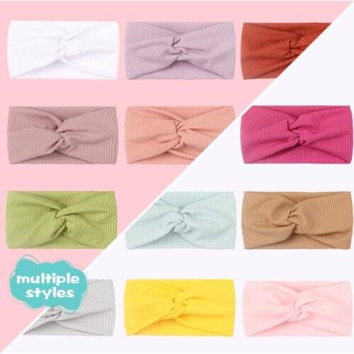 1pc Baby Headband Solid Color Stretch Elastic Soft Comfortable To Wear Headdress Fashion Headwear Hair Accessories For 0-4 Years