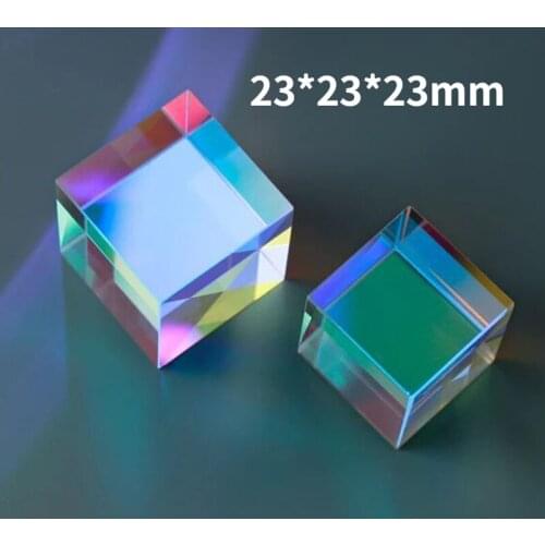 1pcs Physics Science Toys Triple Prism Glass Reflecting Color Light Spectrum Learning Educational Toys For Teaching 23*23*23mm