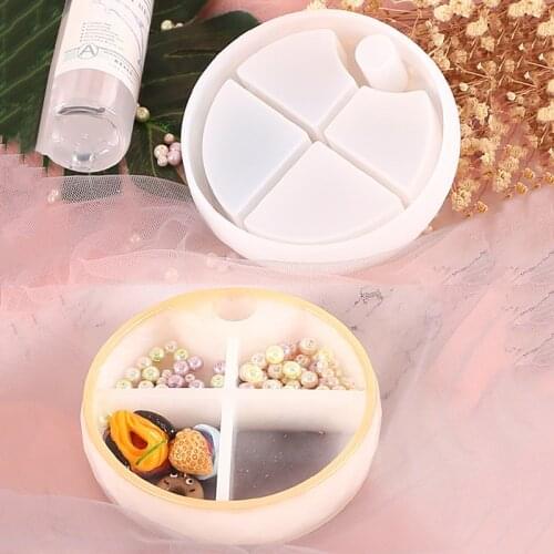 1Pc Silicone Jewellery Storage Box Necklace Storage Box Mold Resin Casting Mould DIY Craft Tools Supplies