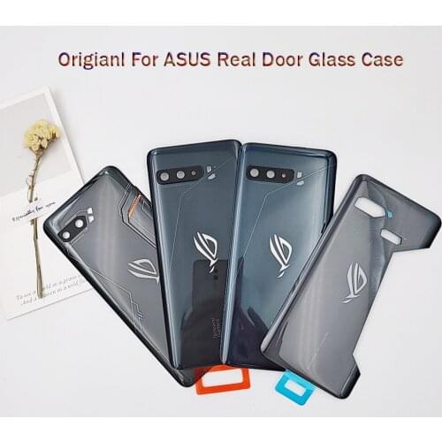 100% Original For Asus ROG Phone ZS600KL Z01QD/2 ZS660KL/3 ZS661KL/Strix Back Cover Camera Lens Frame Rear Battery Glass Housing