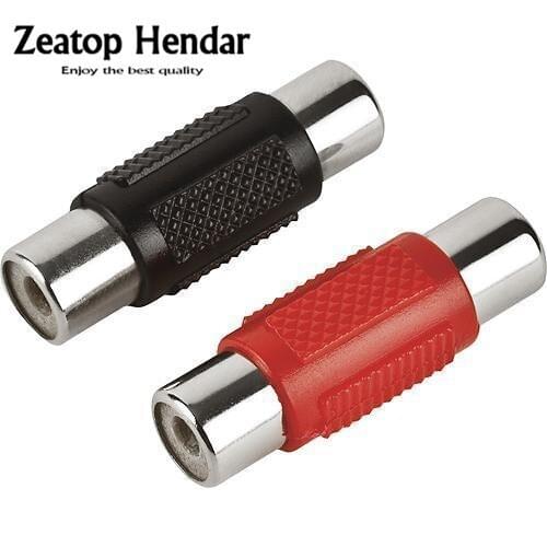50 pcs RCA Female to Female Adapter Jack AV Cable Joiner Coupler Audio Video Connectors