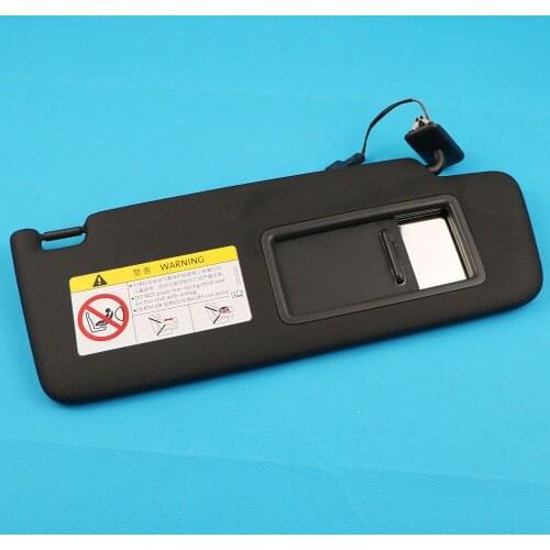 5GG857552 Black Front Sun Visor Panel With Makeup Mirror For VW Golf 7 SportsVan Jetta MK7 T-Cross Passat B8 CC E-Golf T-Roc